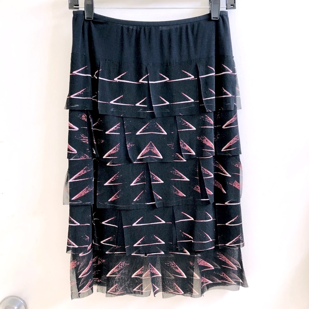 Vivienne Tam Vintage Mesh Printed Skirt - Picture 11 of 11